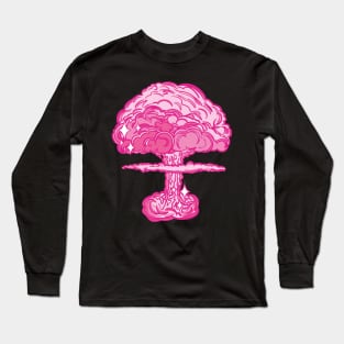 Barbenheimer Mushroom Cloud Nuclear Bomb Long Sleeve T-Shirt